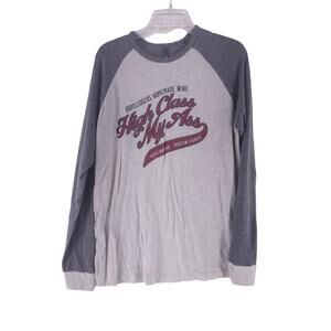 MV Sport Women's Gray‎ Long Sleeve T-shirt Size Large Long Sleeve Graphic Tee